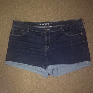 Ava & Viv Midi Denim Shorts